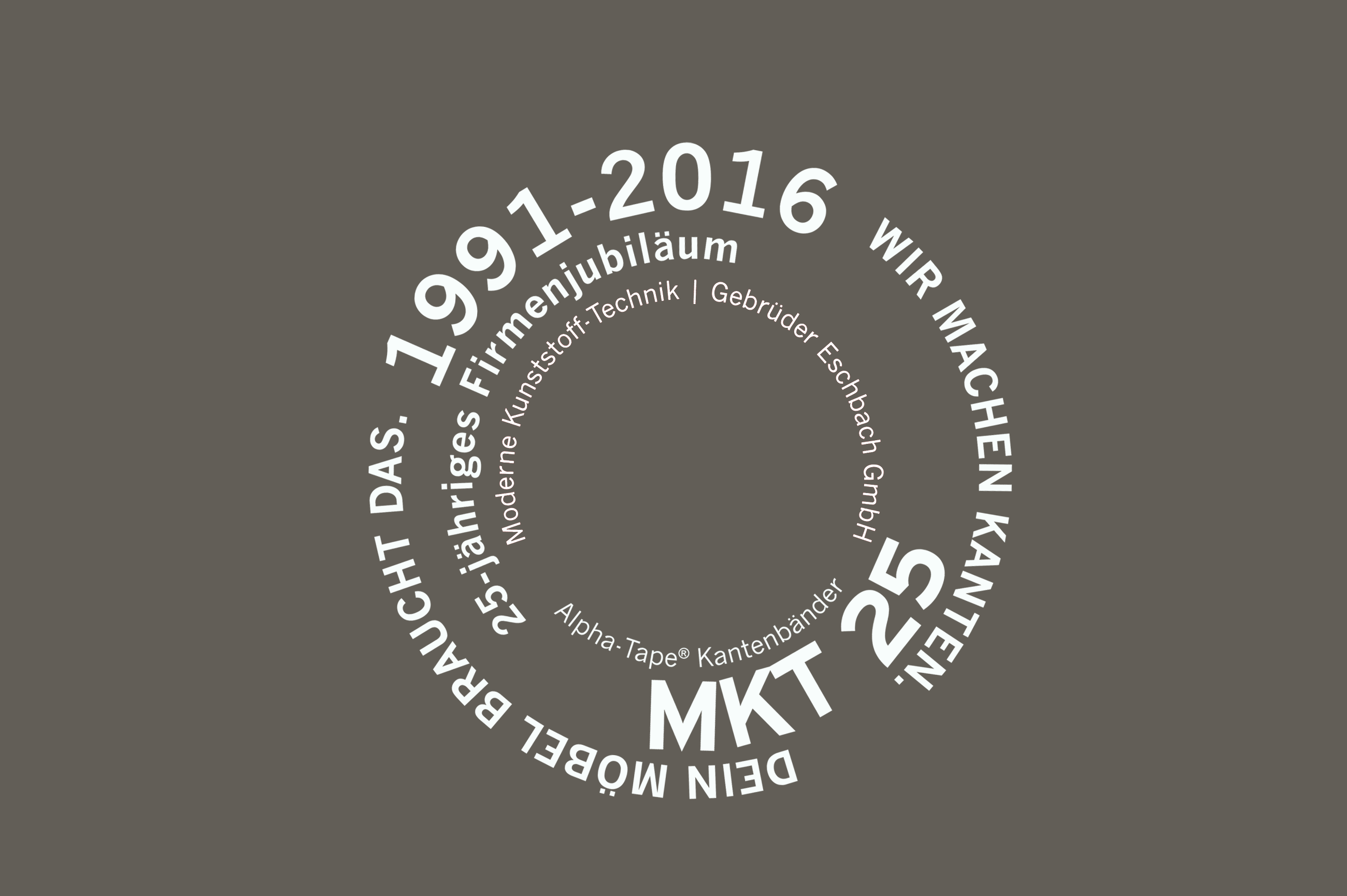 MKT – Signet/Logotype zum 25jährigen Jubiläum