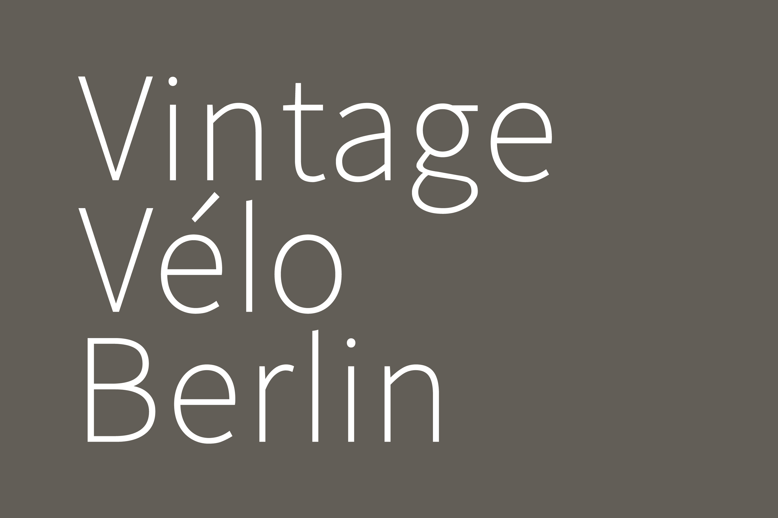Vintage Vélo Berlin – Signet/Logotype